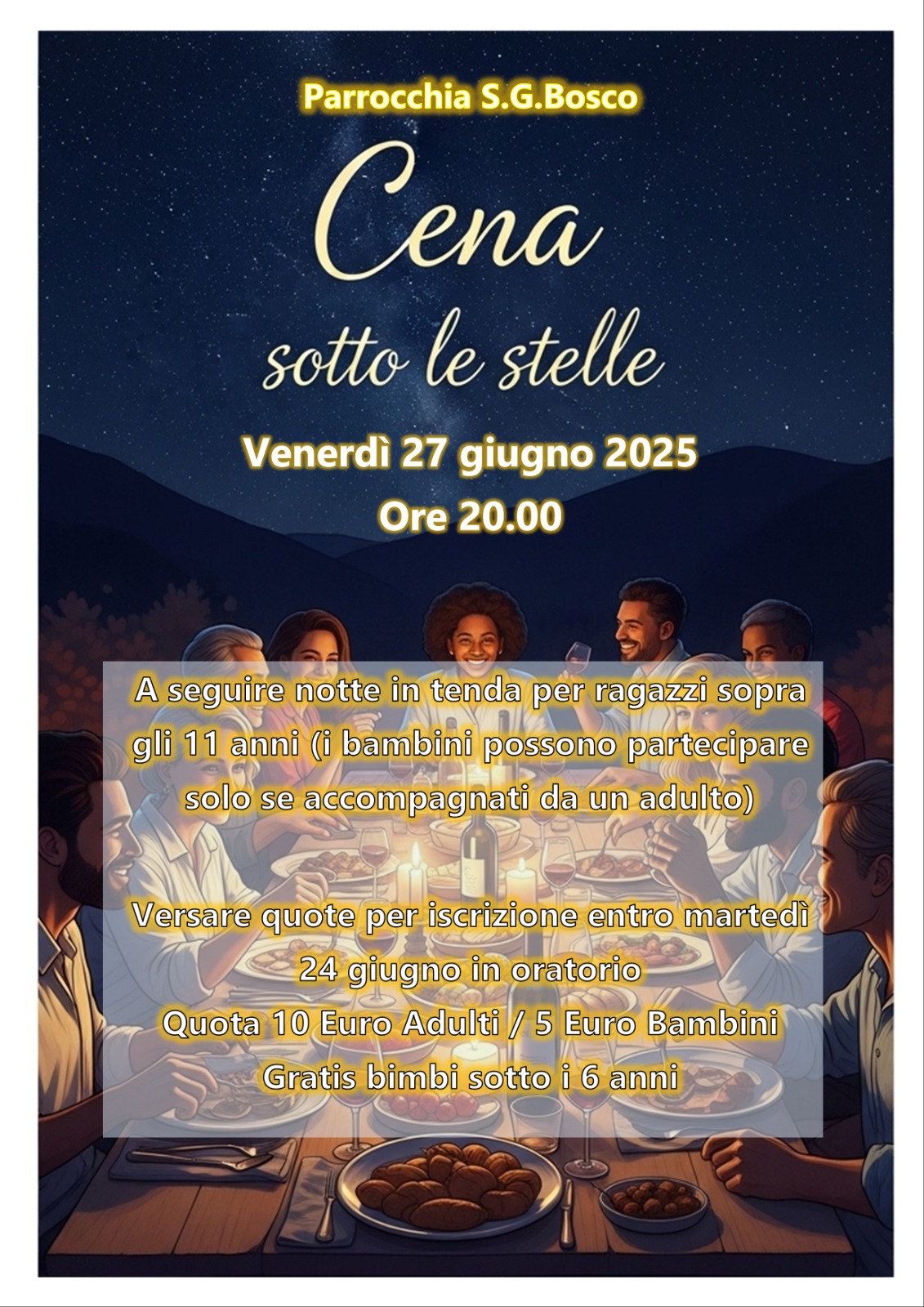 Cena Sotto le Stelle 2025